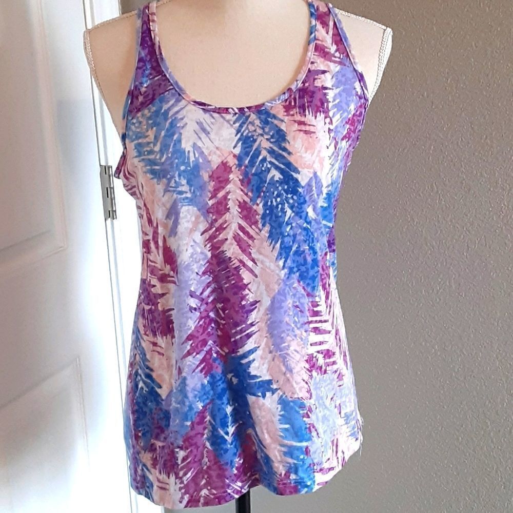 Delia's Feather Multi Colored Tank Size L